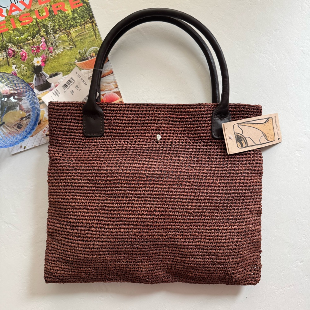 Helen Kaminski Raffia Tote with Leather Handles NWT - Picture 10 of 10